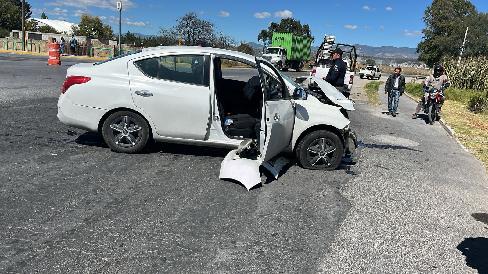 Atención oportuna ante percance vial en tramo Huamantla–Benito Juárez